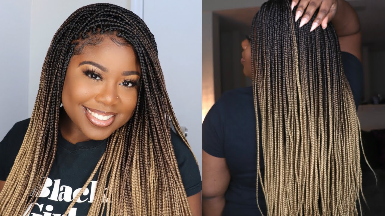MOST REALISTIC BOX BRAID WIG EVERRR!! | Ombre Box Braid Pamela Wig from Neat and Sleek