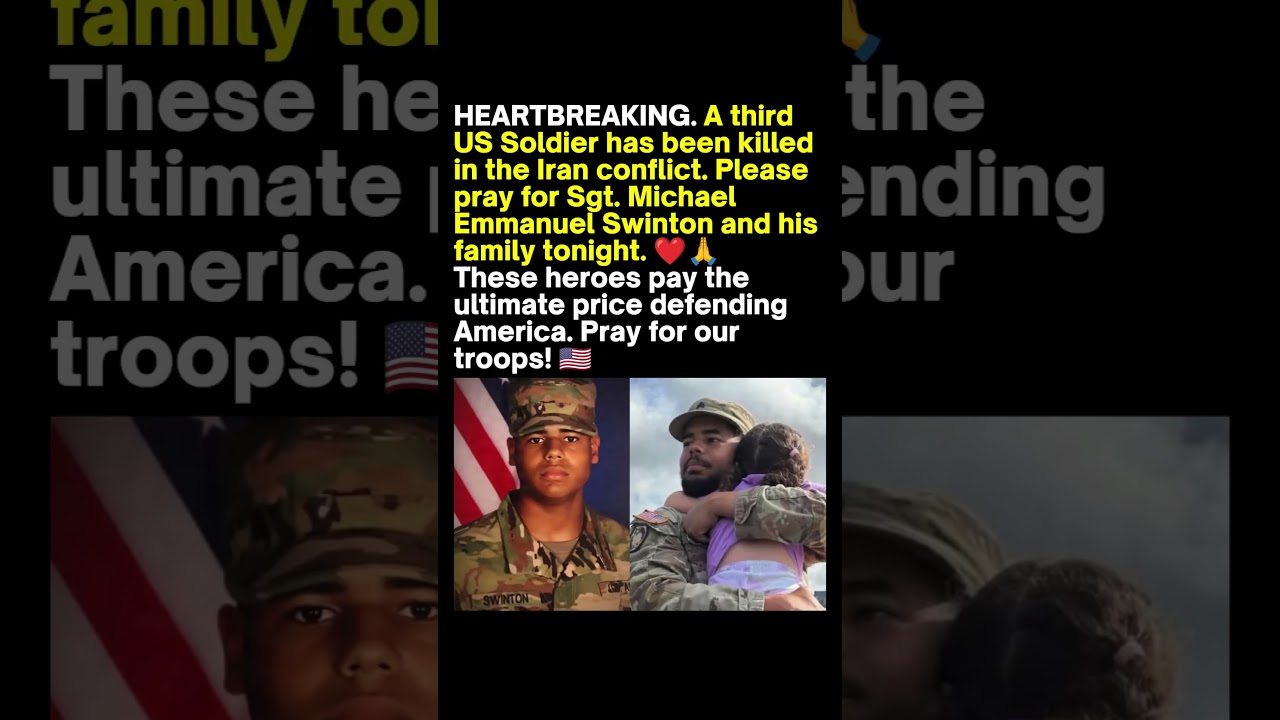 US Soldier Killed in Iran Conflict 🇺🇸