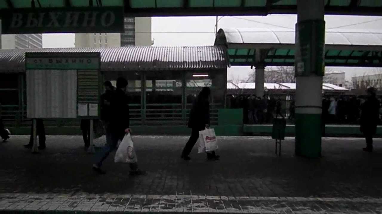 из окна поезда: Выхино -- Люберцы