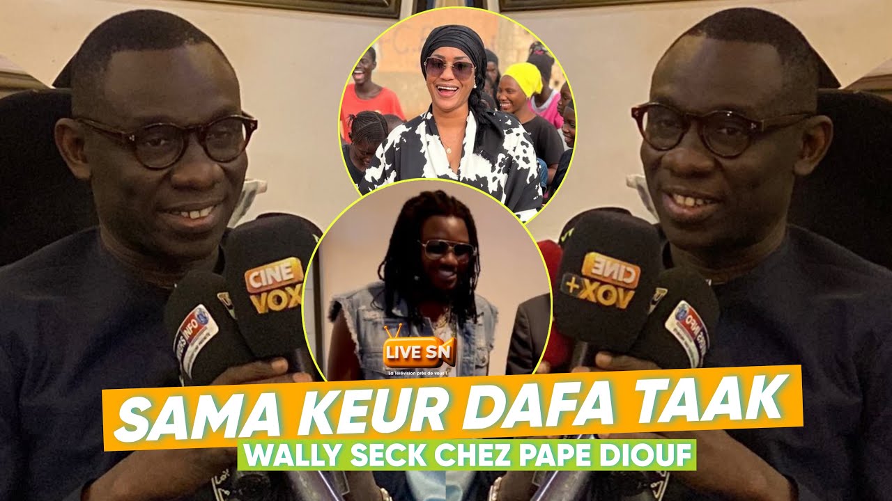 Wally Seck débarque chez Pape Diouf après incendie😳 oH ndeysan Bebe Basse… #livesn 