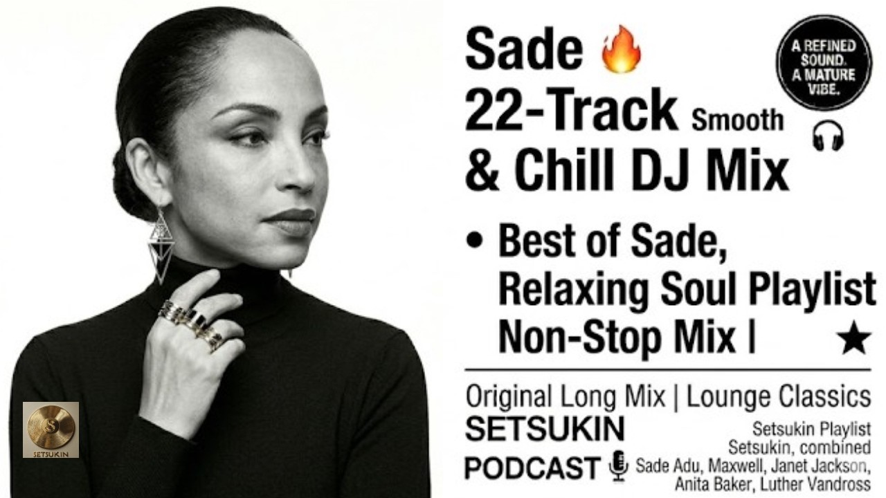 Sade |  Sade Non-Stop Mix – 22-Track Smooth & Chill DJ Mix | Best of Sade, Relaxing Soul Playlist