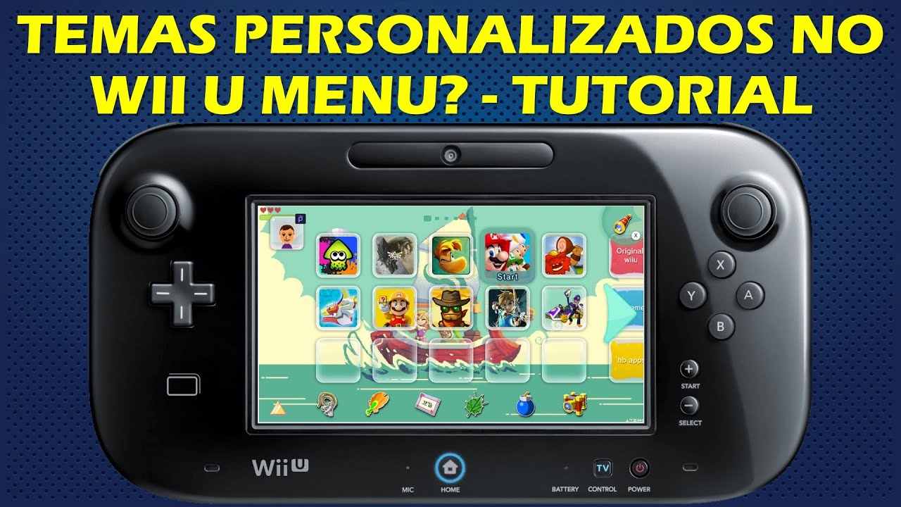 TEMAS PERSONALIZADOS NO MENU DO WII U - TUTORIAL TEMAS ANIMADOS COM MÚSICA (CUSTOM THEMES)