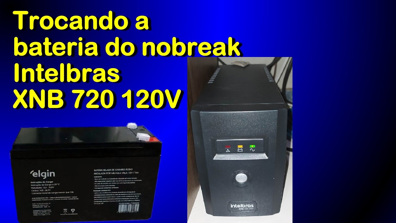 Замена аккумулятора в ИБП Intelbras XNB 720 120 В.