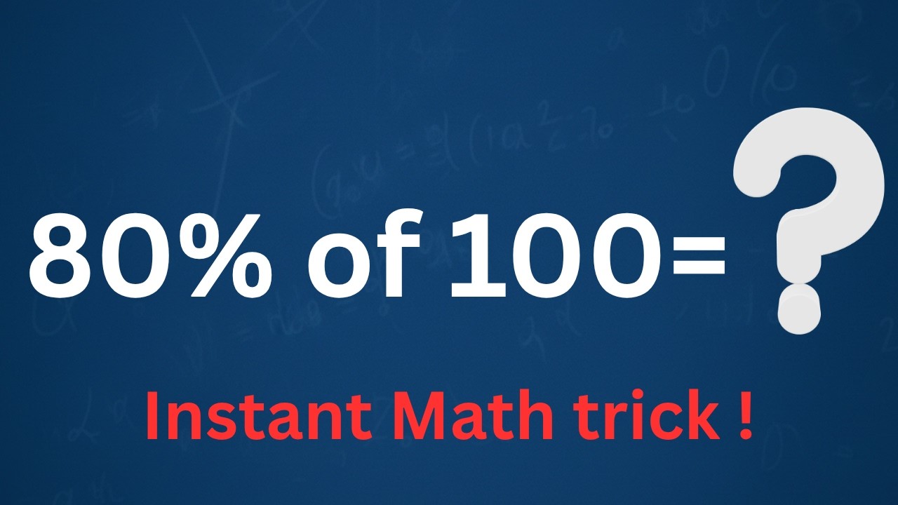 80% от 100 (Восемьдесят процентов от 100)