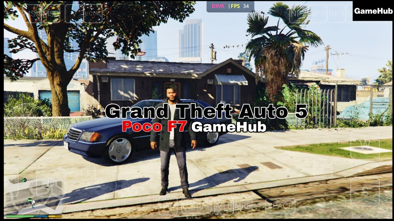 GTA 5 с модами на Poco f7 GameHub эмулятор 