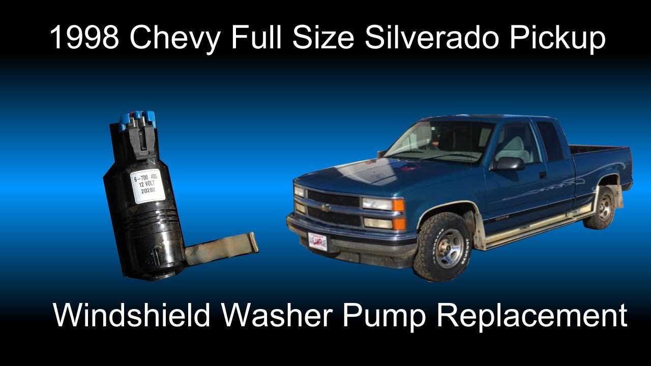 1998 Chevy Pickup Windshield Washer Pump Replacement DIY