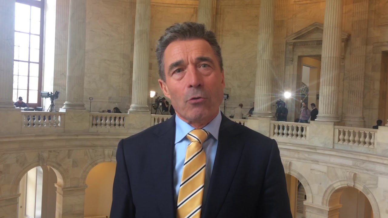 Anders Fogh Rasmussen takes Ukraine's case to Washington