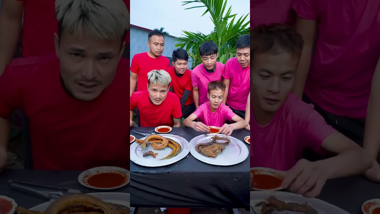 Hưng vlog official | Trò Chơi Thi Chiên Lươn Ăn Nhanh Nhất Cười Toác Mồm