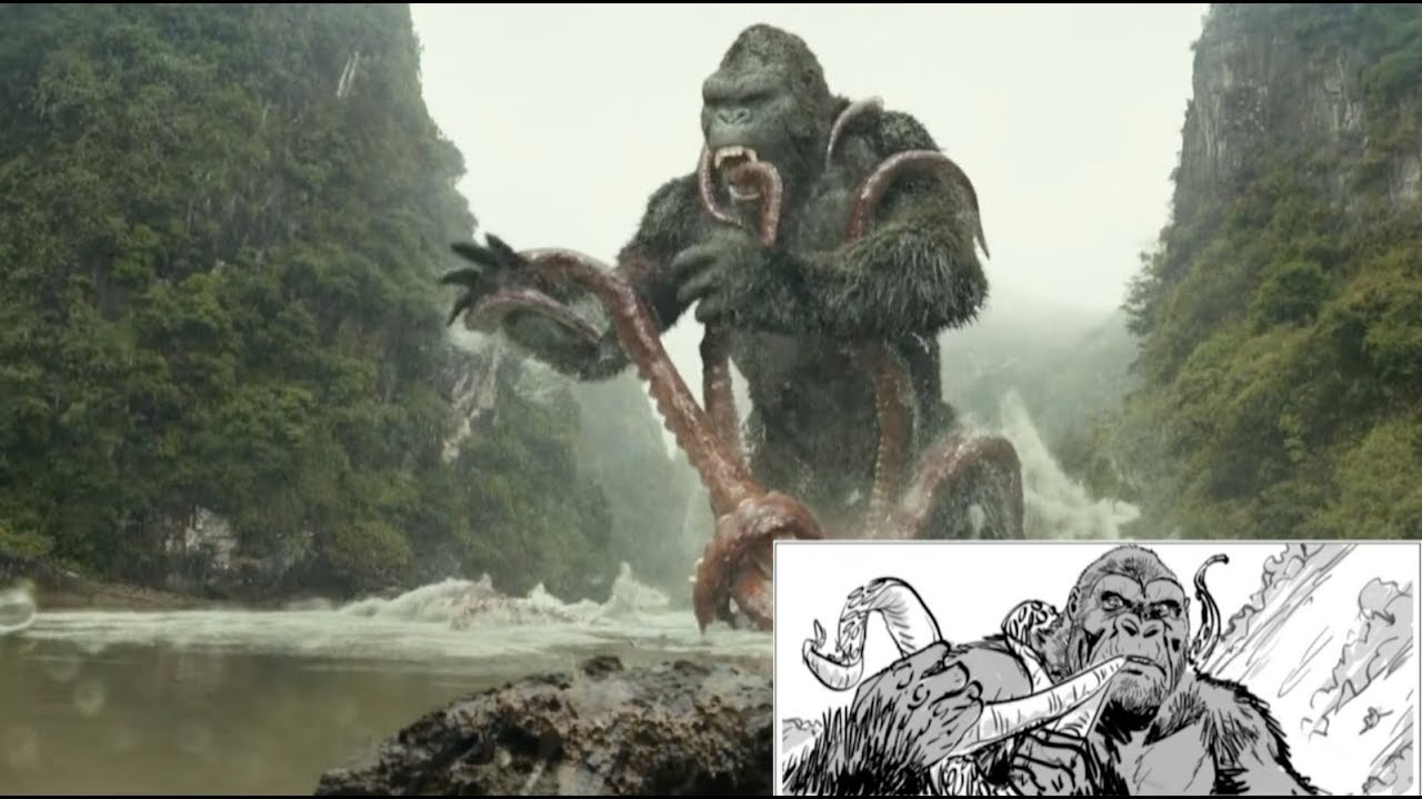 From Storyboard to Screen - Kong vs Squid
