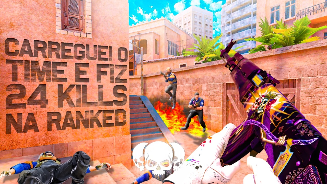 COM -1 CARREGUEI O TIME  FAZENDO 24 KILLS  NA RANKED ( QUASE PERDI ) - STANDOFF 2
