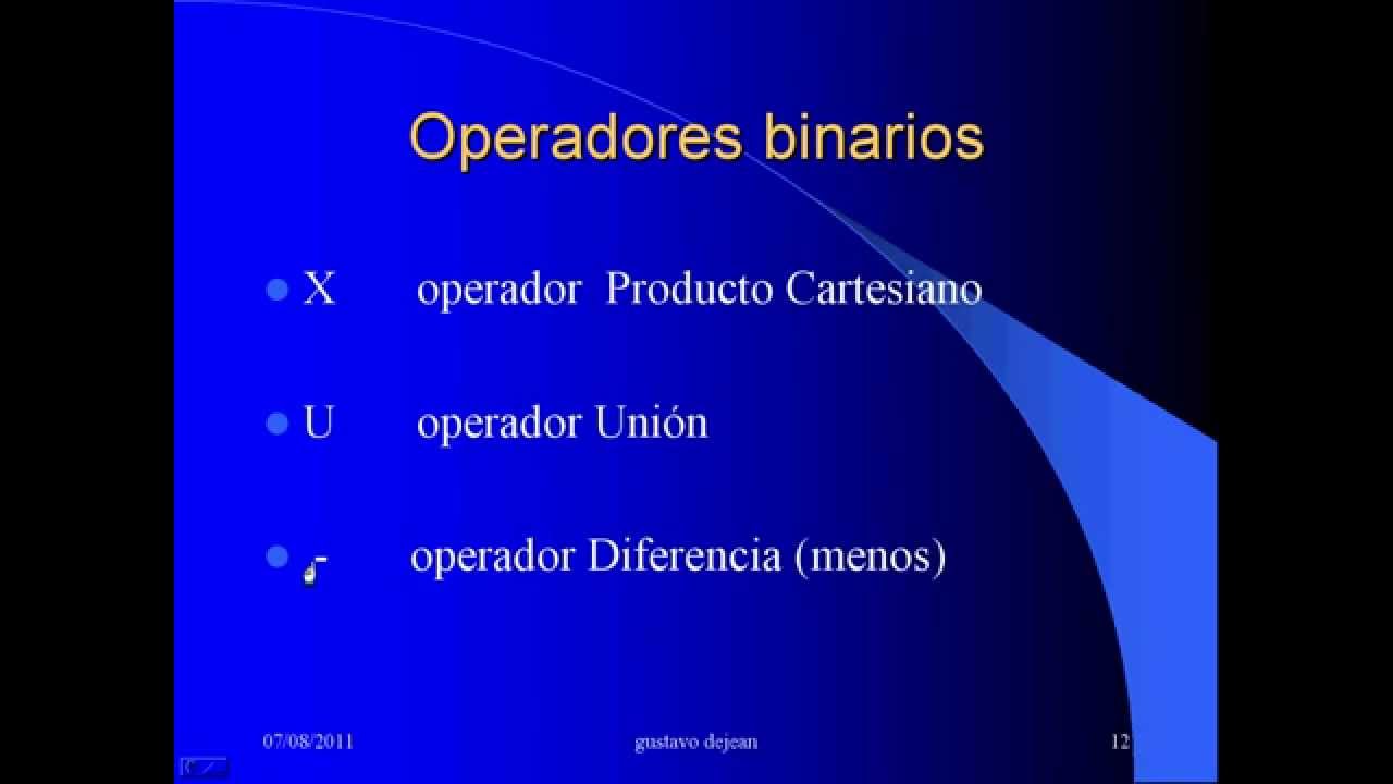 Álgebra Relacional