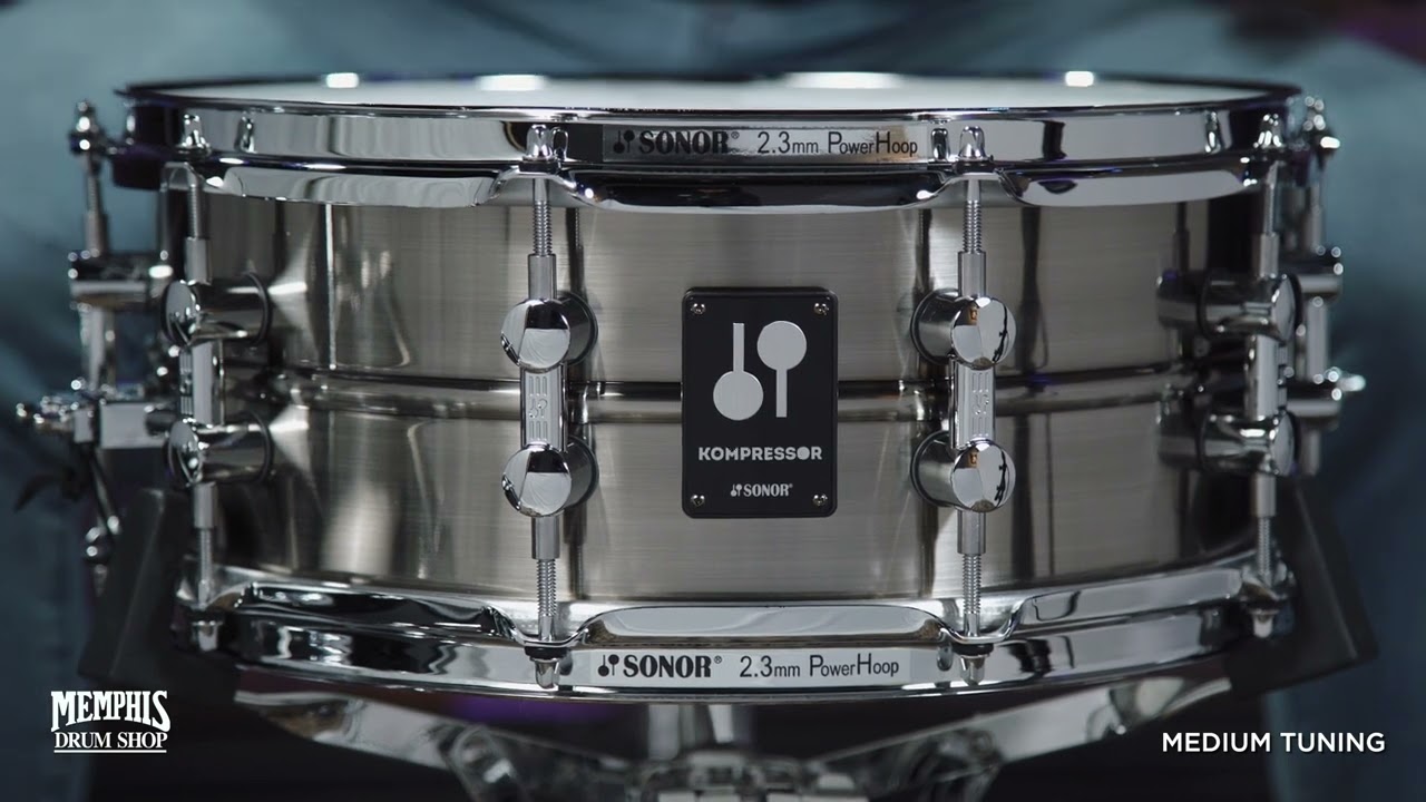 Sonor 14x5.75 Kompressor Series Black Nickel Plated Brass Snare Drum (KS-140575-SDB)