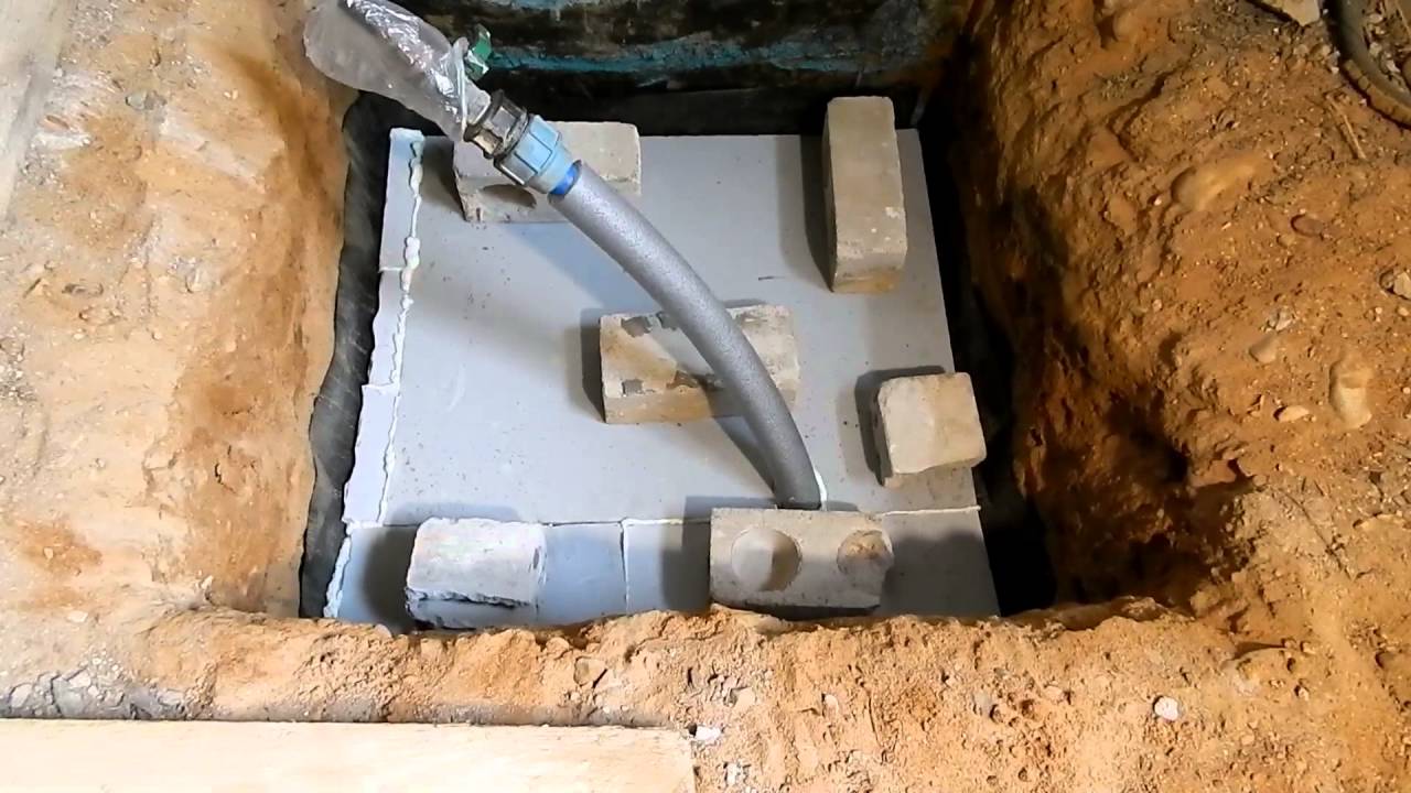 Делаем приямок на ввод воды в дом. часть вторая