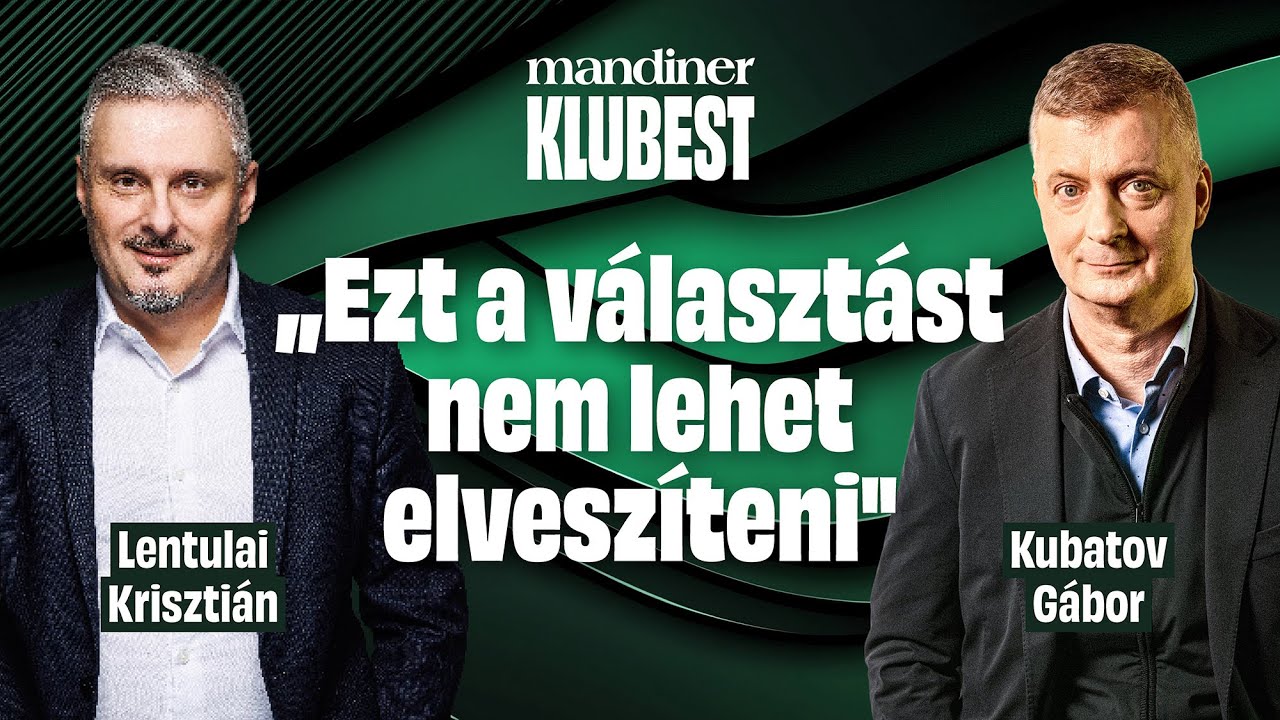 „Hülyeséget találtak ki, leírták egy papírra, alá is írták" – KUBATOV Gábor a MANDINER Klubesten