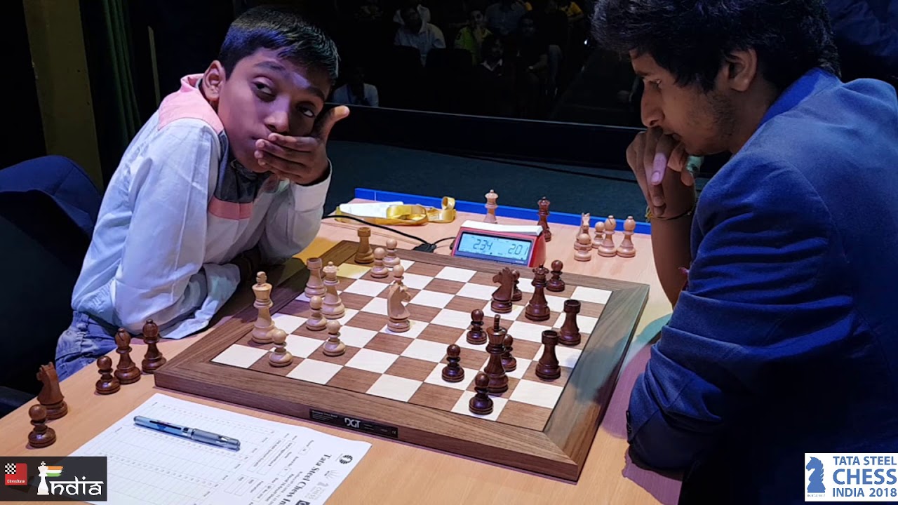 Praggnanandhaa vs Vidit | Tata Steel Chess India Blitz 2018
