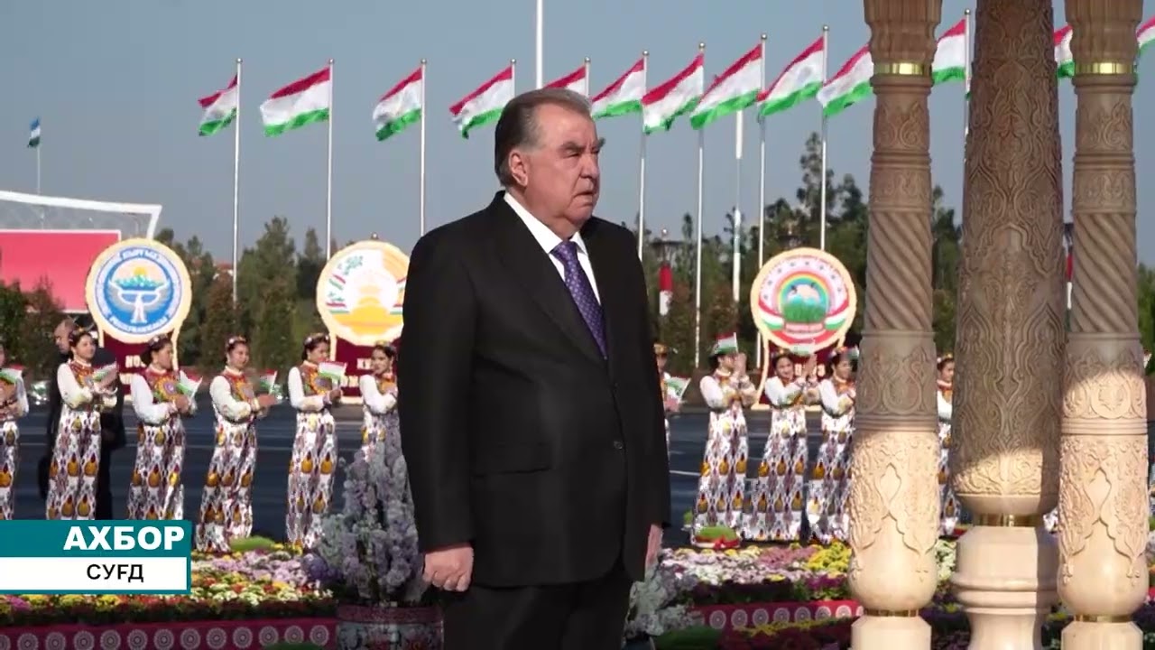Начало поездки Президента Таджикистана в Согдийскую область. (на тадж. языке)