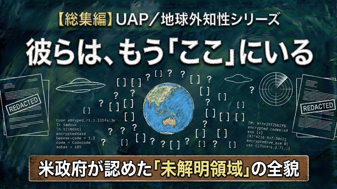 彼らは、もう「ここ」にいる【総集編】UAP／地球外知性シリーズ｜米政府が認めた「未解明領域」の全貌