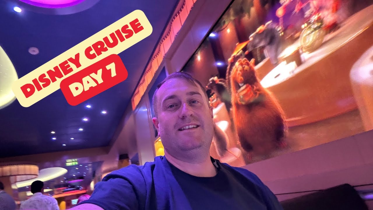 Видеоблог Disney Cruise Line / День 7 / День в море, аниматоры и прощальное шоу