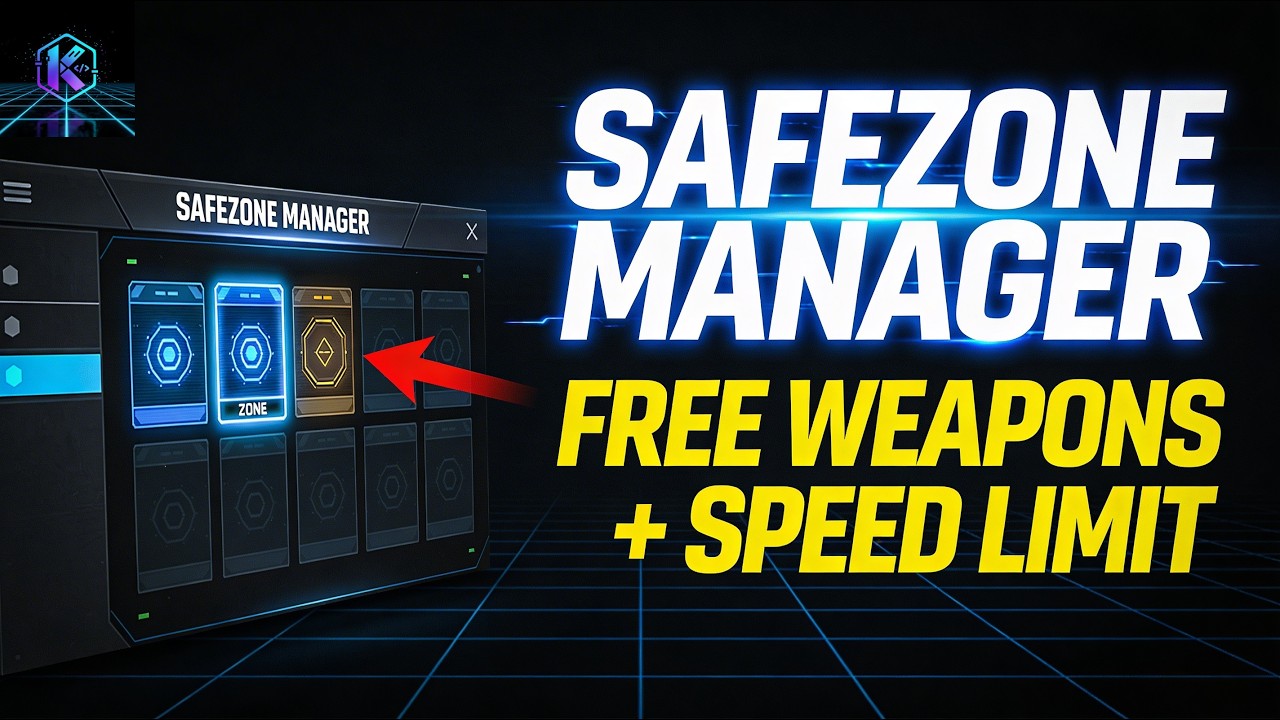 🛡️ Kubi SafeZone Manager — Modern UI | ESX / QBCore / Standalone | FiveM Script [UPDATED]