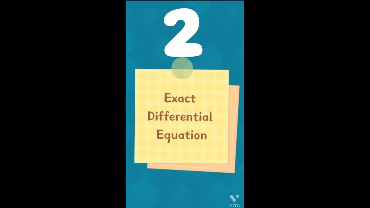 Exact differential equation Exercise 2(a)