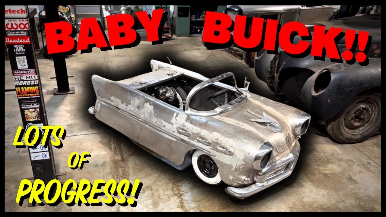 Мини-автомобиль Buick 1956 года выпуска — наклонный кузов на газовых амортизаторах + заниженная з...