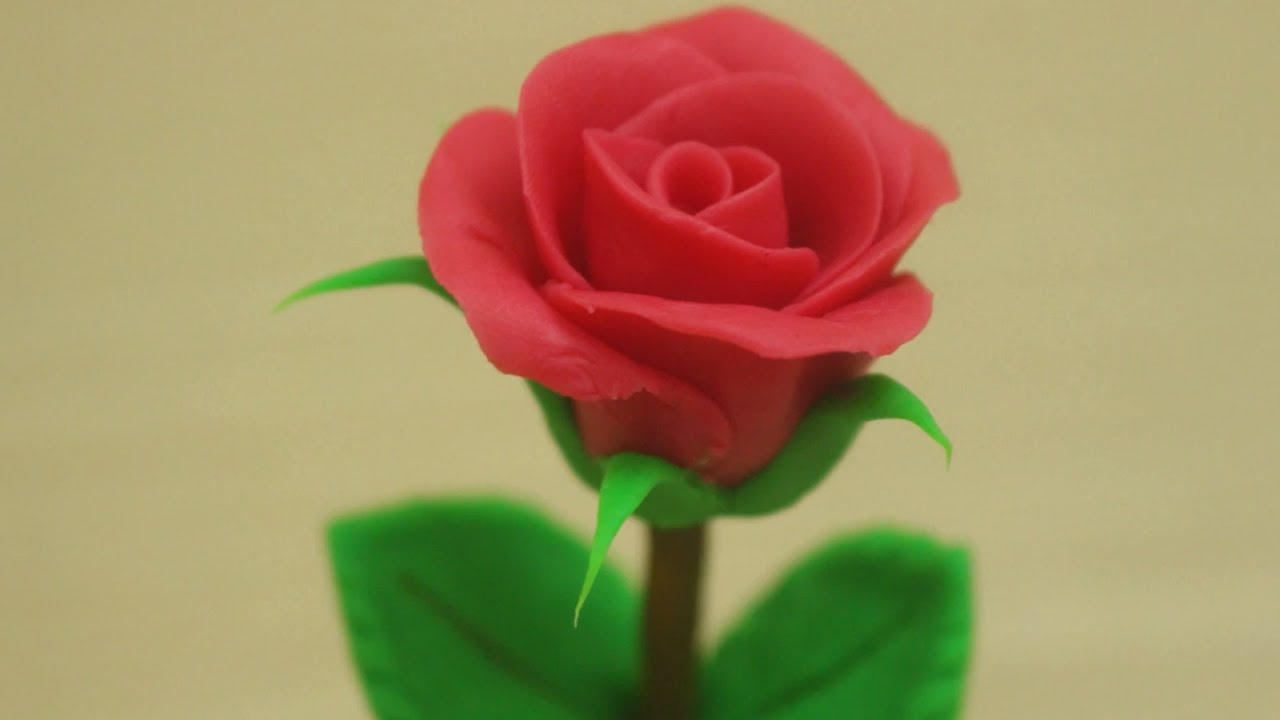 How to make a Clay Rose Flower tutorial for Beginners | DIY Craft Tutorial | LUXO Handmade