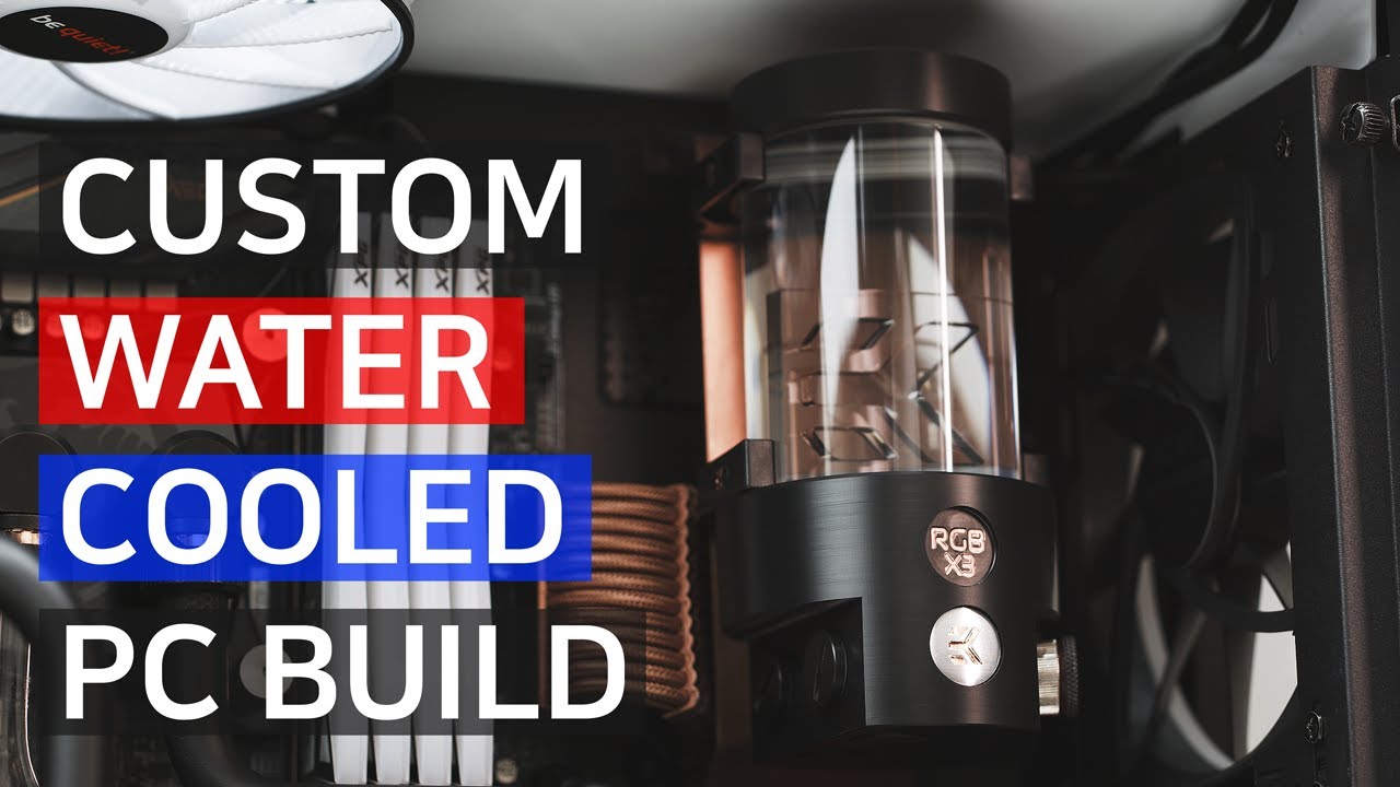 LUXURY - 4K Edited Custom Water Cooled PC Build time-lapse | NZXT H510 E copper style + Rainbow RGB