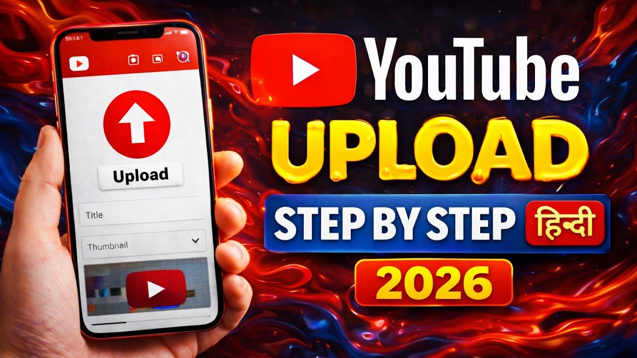 YouTube Video Kaise Upload Karein 2026 | Step by Step Mobile Tutorial Hindi