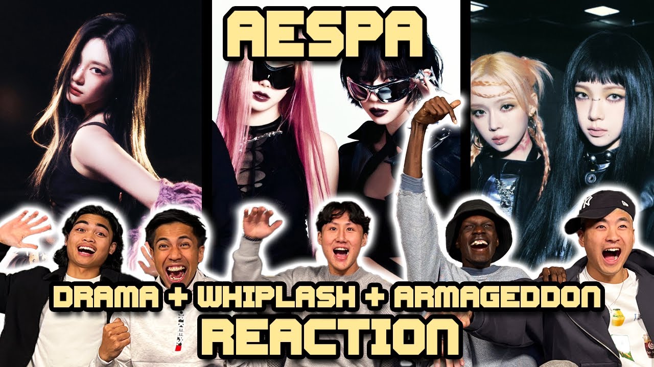 OUR FIRST TIME WATCHING AESPA! | Drama +Whiplash + Armageddon
