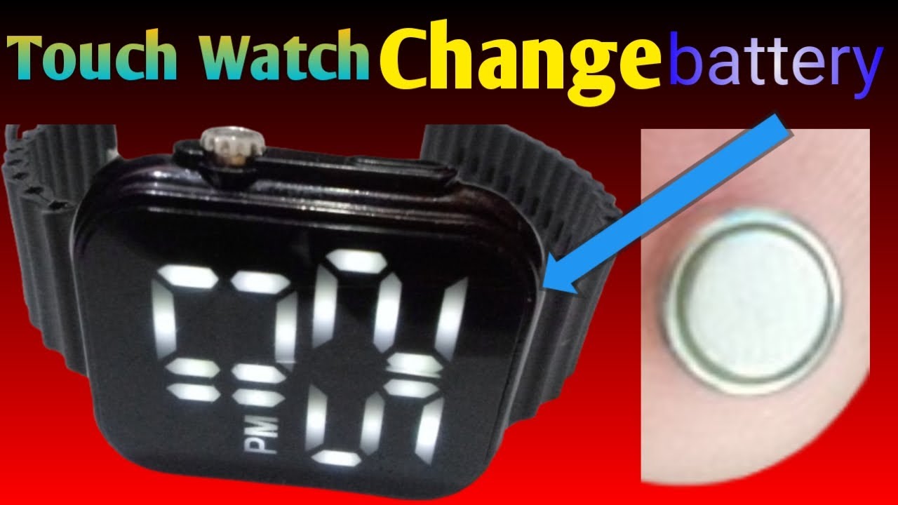 Touch Watch Full Setup Guide(2025) | Cell Insert + Time & Date Setting Easy Tutorial