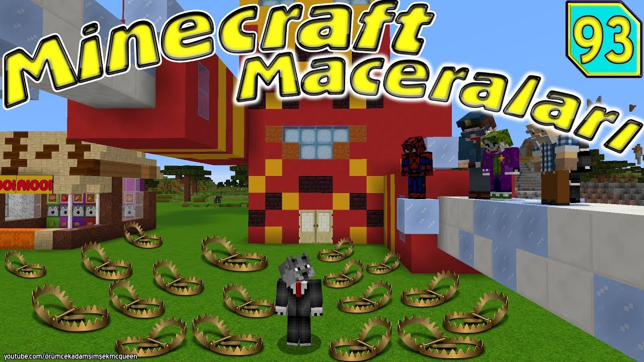 Örümcek Adam Çetesi Kurtadamı Yakaladı Minecraft Maceralari 93