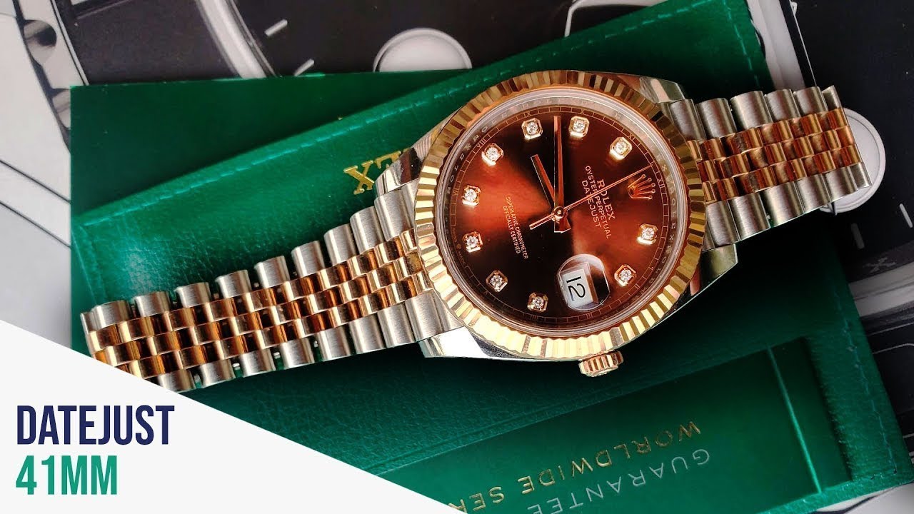 Rolex Datejust 41 Everose & Chocolate Dial vs Submariner 41mm Yellow Gold Blue Dial