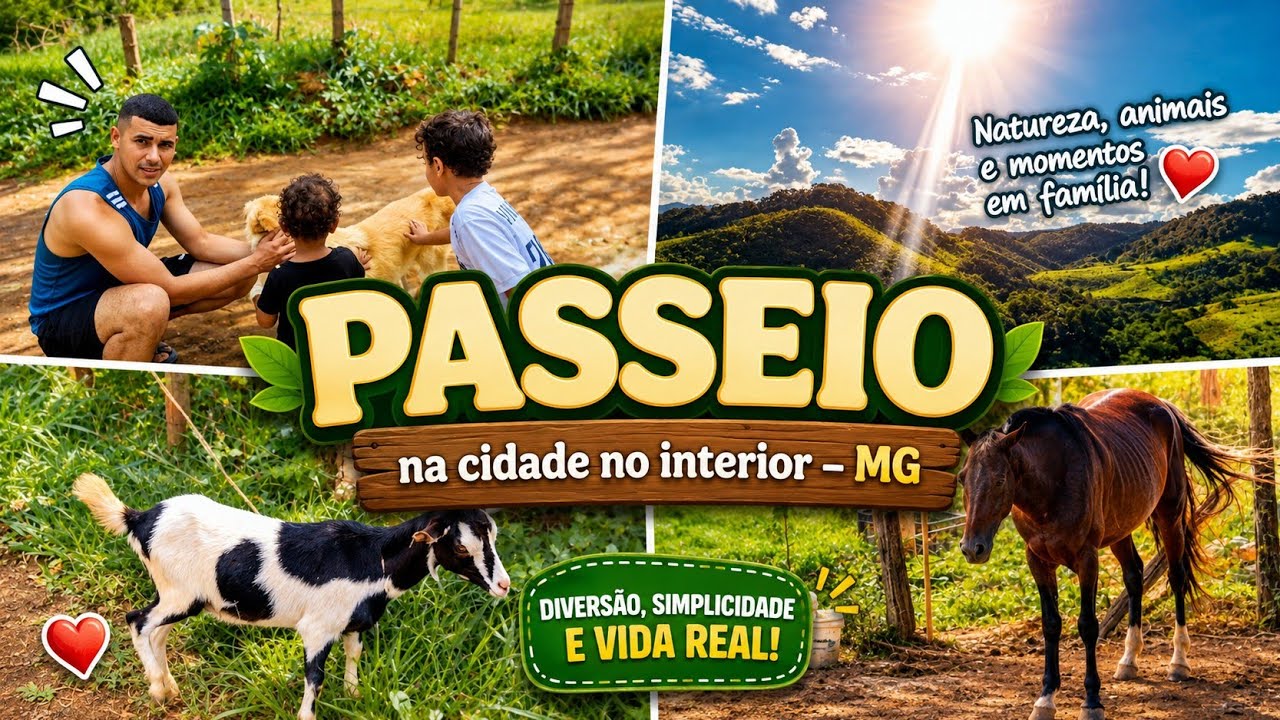 VENHA PASSEAR POR PIAU COM KAKA E TETTEO 🌈🌾Conhecendo cabritinhos, cachorrinhos  🐐🐶🌸 #familia #vlog