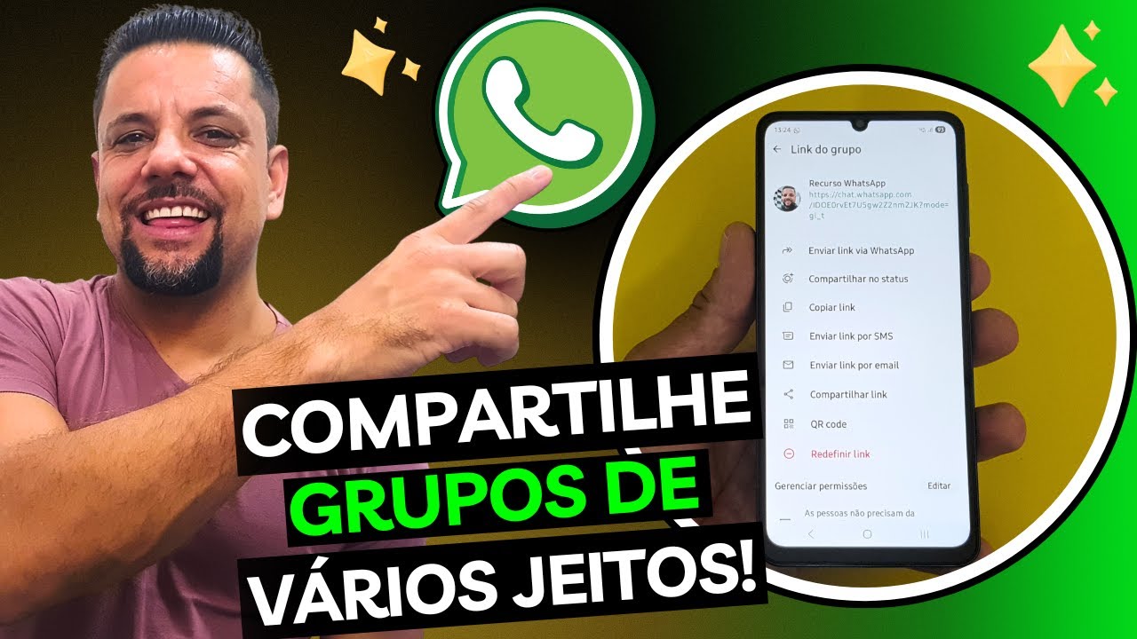 99% NÃO SABEM! 😱 O Novo Botão SECRETO Para Compartilhar Grupos No WHATSAPP