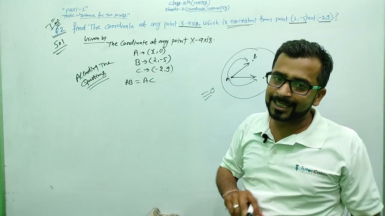 Class 12 Maths | Chapter 7 Distance Between Two Points | Coordinate Geometry Part 1 | TutorCabin