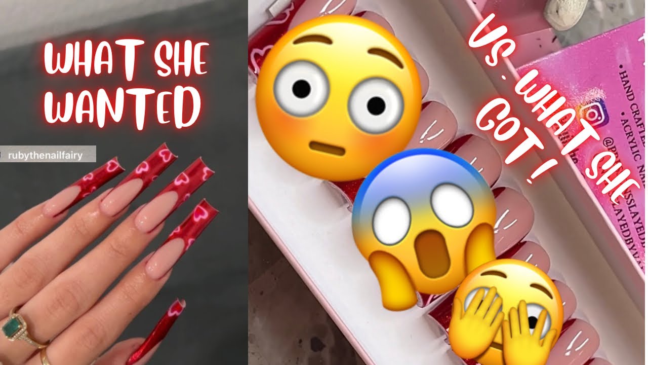 Creating the VIRAL red chrome valentines nails 😍🔥 | EASY Chrome press on nails tutorial in depth!