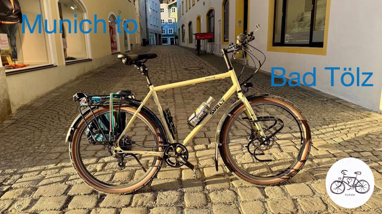 Cycling from Munich to Bad Tölz - 60 km on the Isar river bike path - on my Surly Bridge Club