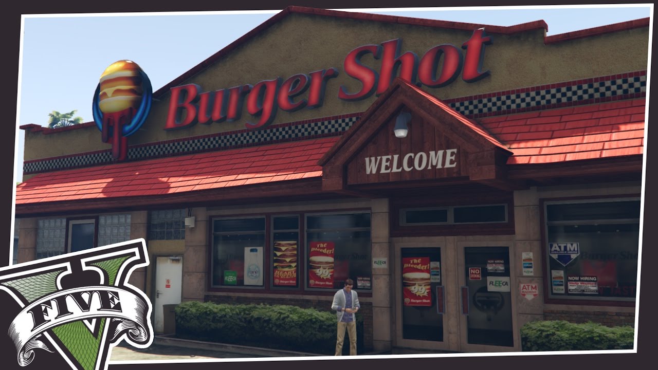 GO INSIDE BURGER SHOT IN GTA 5!