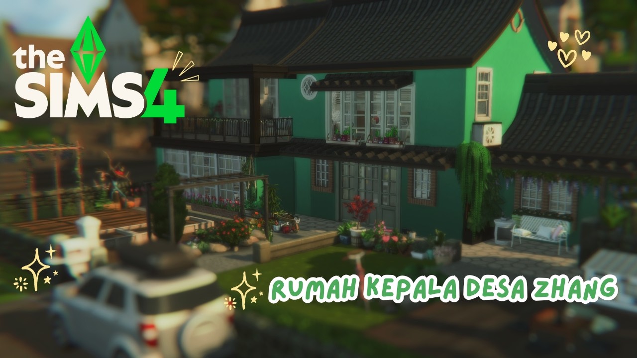 Rumah Kepala Desa Zhang - ASMR Building Ala-ala  | The Sims 4 Indonesia : Speedbuild | CC