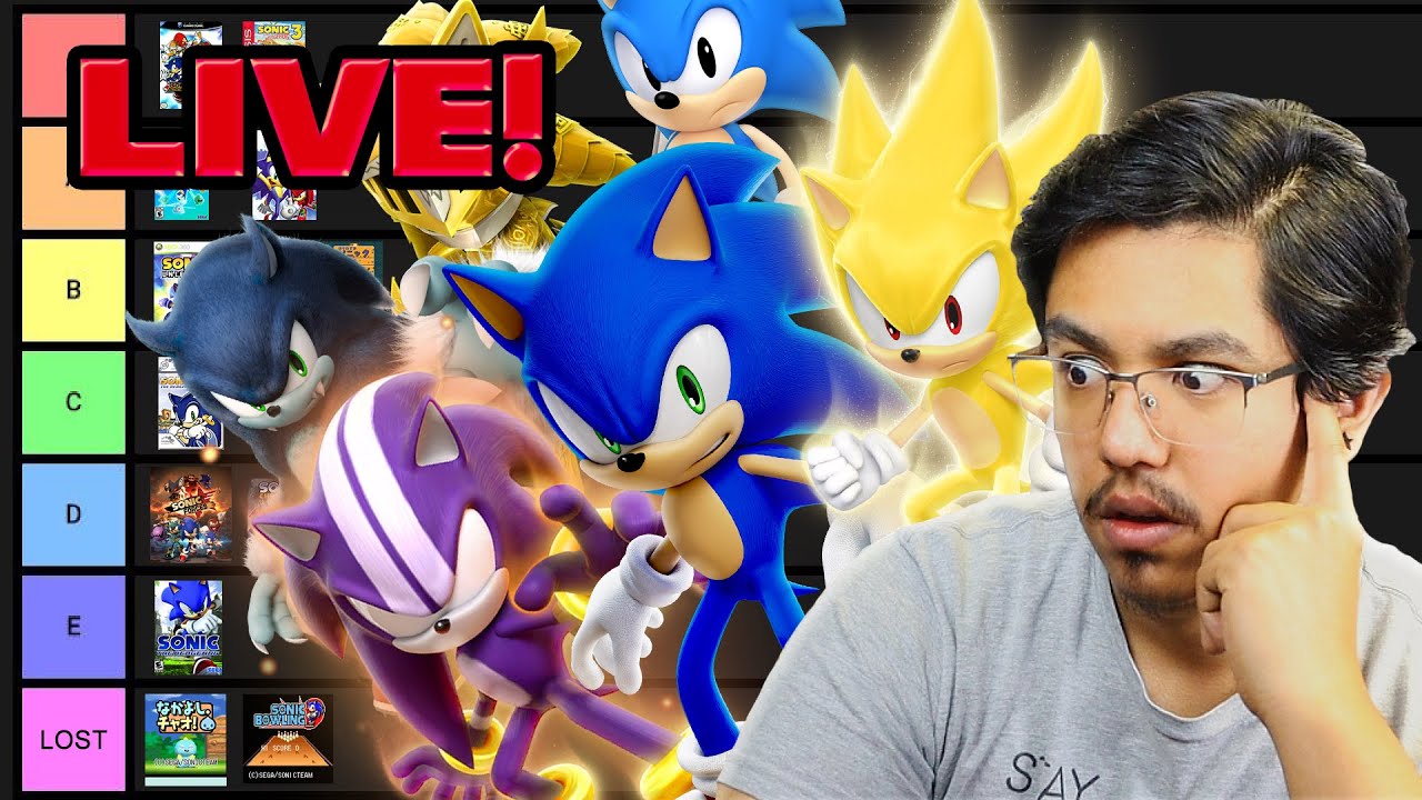 Ranking Every Single Sonic Game (LIVE)