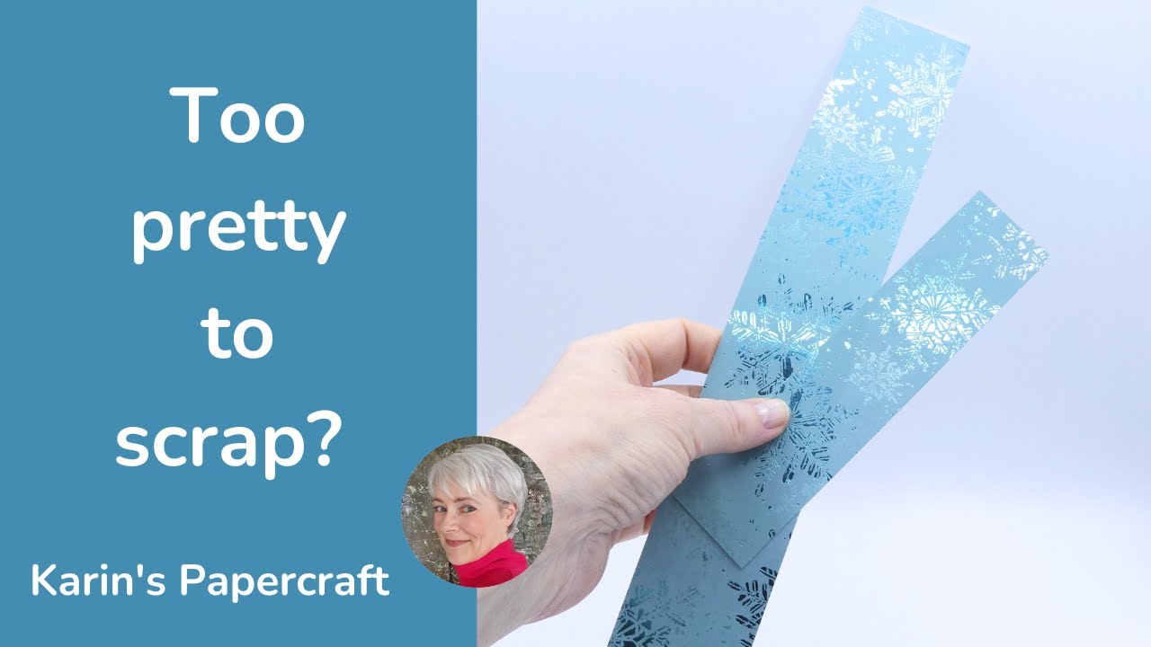 How to use left over strips of beautiful paper