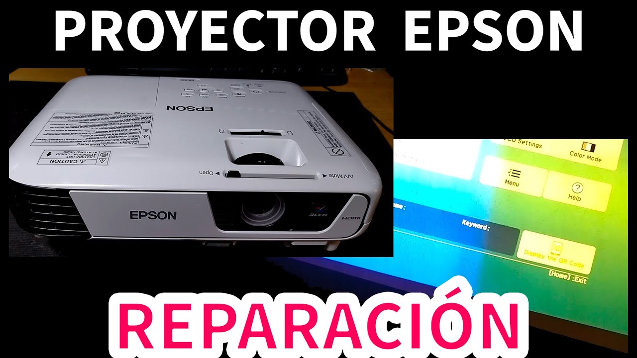 Proyector EPSON | Imagen quemada - amarillenta | Diagnóstico y reparación