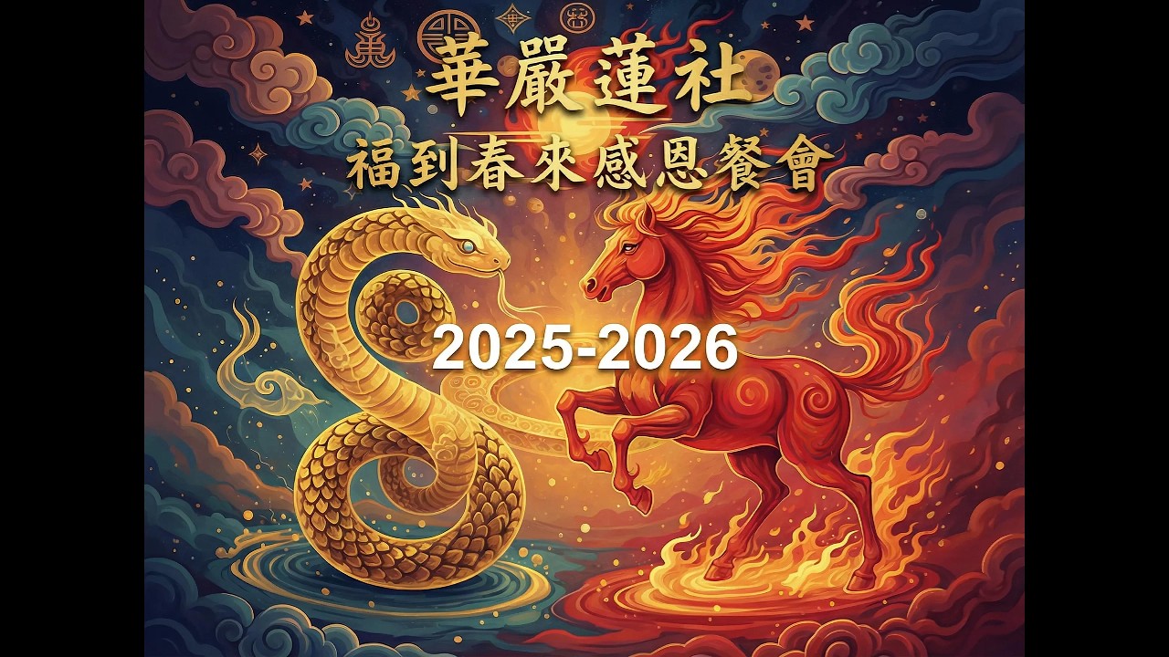 北美華嚴蓮社義工圍爐感恩餐會(2025~2026)