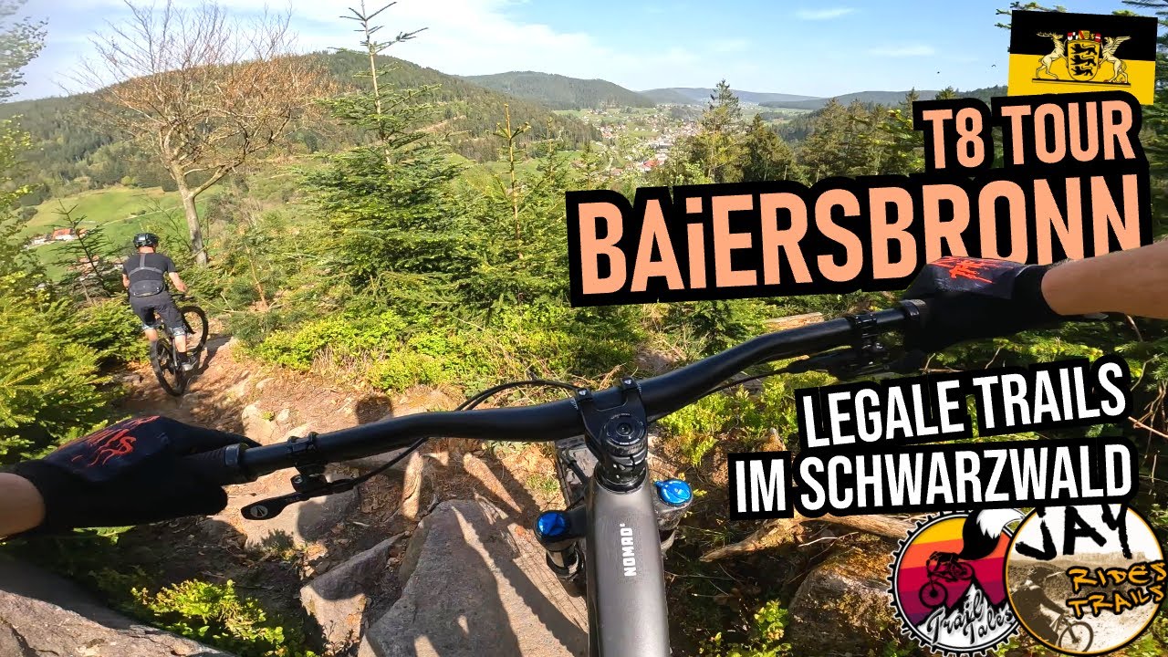 BAIERSBRONN im Schwarzwald: T8 Steile-Hänge-Tour / Hirschlach- & Burgkopftrail / Mountainbike MTB