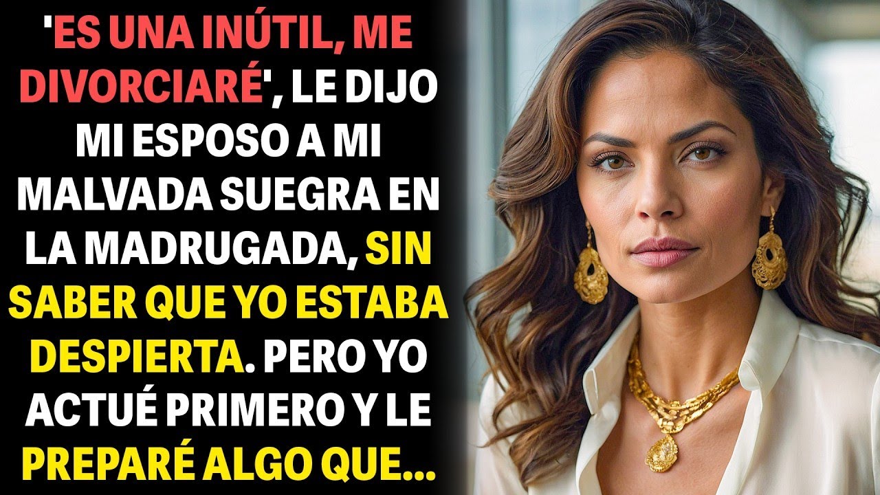 MI ESPOSO ME LLAMÓ INÚTIL CON SU MAMÁ  NO SABÍA QUE OÍ TODO  MI VENGANZA FUE