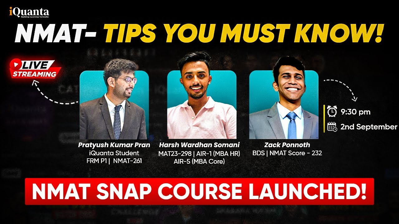 NMAT Tips you MUST KNOW | NMAT SNAP Course Launched