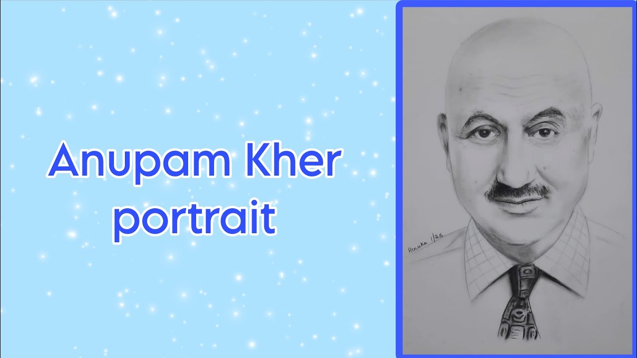Anupam Kher ji portrait | Renuka Art Galore 🎨 | #drawing 
