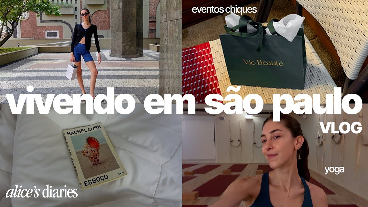 VLOG vivendo em São Paulo: evento vic beaute, hot yoga na vydia & skincare | alice's diaries