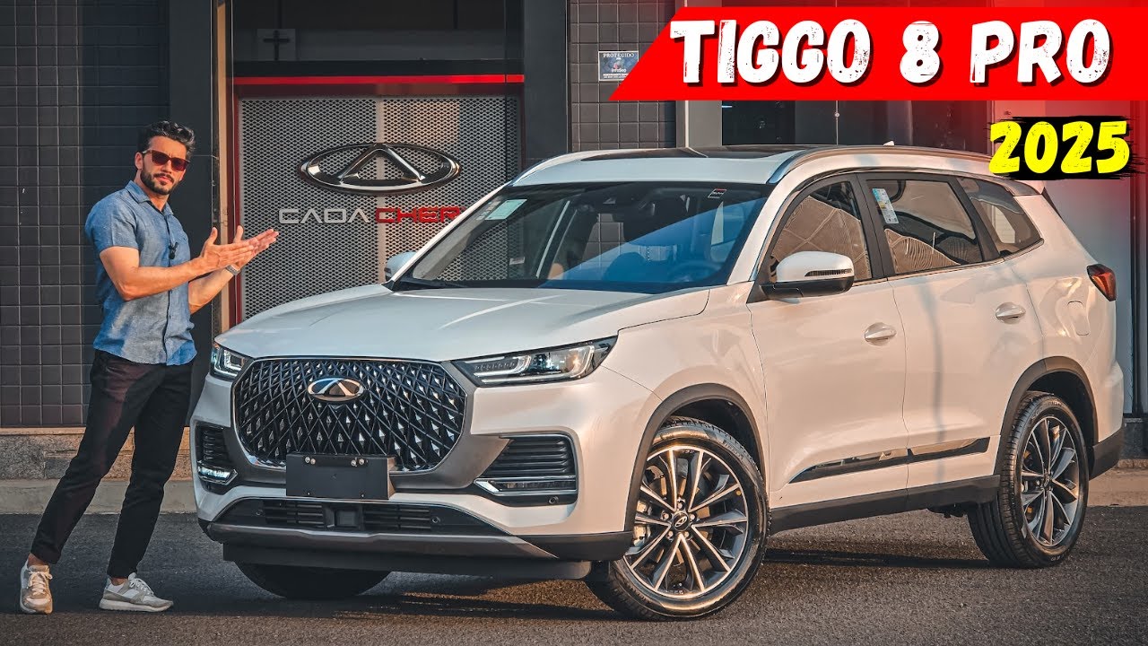 TIGGO 8 PRO 2025 com pintura branco perolizado
