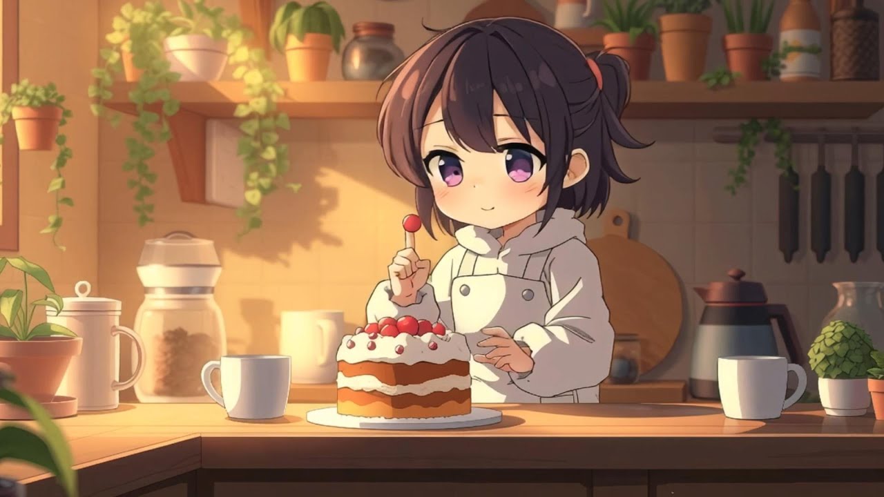 cute lofi beats to enjoy sweet moments 🍰 a slice of happiness